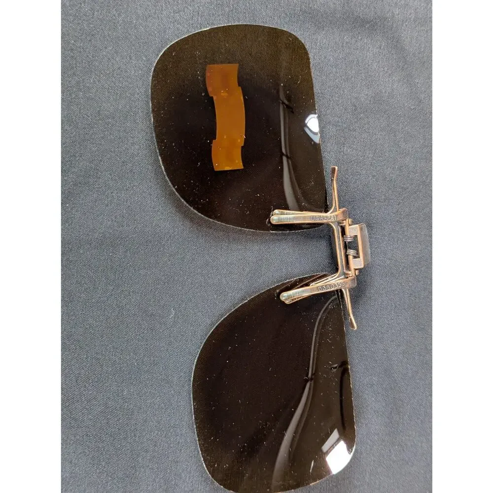 Vintage 1998 Crown Clip-On Sunglasses with Polaroid Lenses Accessory Eyewear